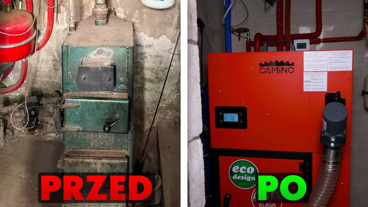 Wymiana Starego Kotła na Nowy Kocioł na Pellet od CAMINO – Zobacz Krok po Kroku Cały Proces!