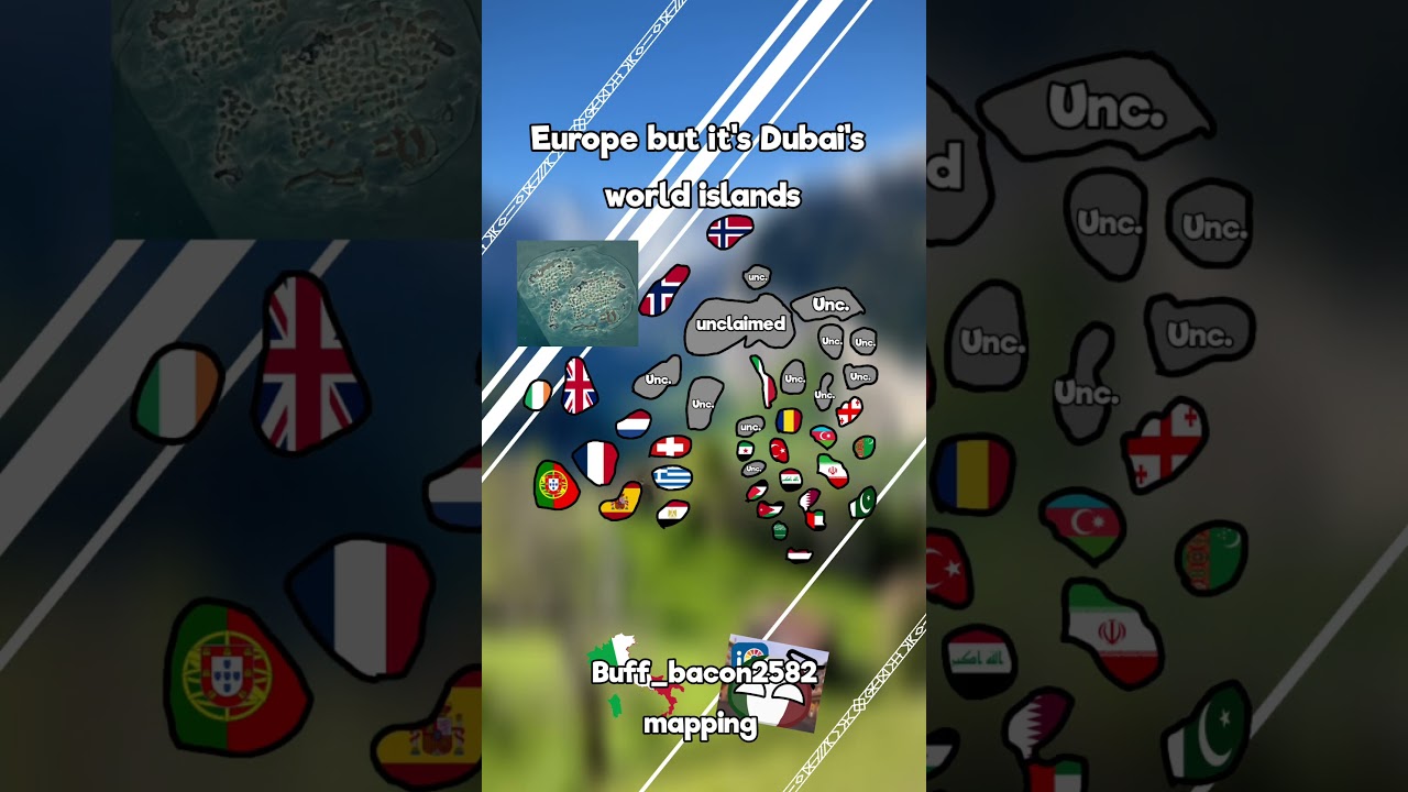 Europe but it's Dubai's world islands #world #india #foryou #viralvideo #vs #usa #shorts #map