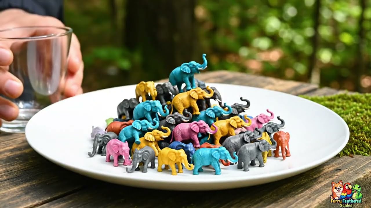 Cute Colorful Tiny Animals in a Glass Jar Compilation | Furry_Feathered_Scales | (EP24) #ai #animals