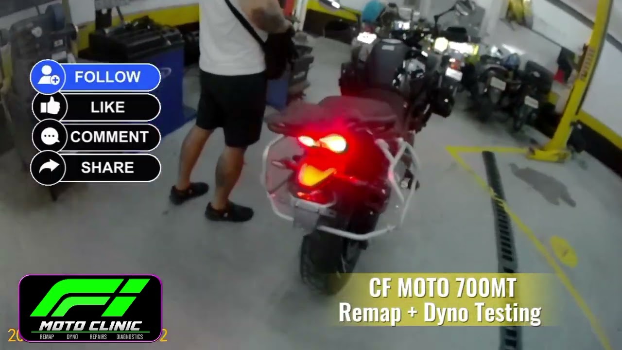 CF MOTO 700MT REMAP + DYNO TOPSPEED 