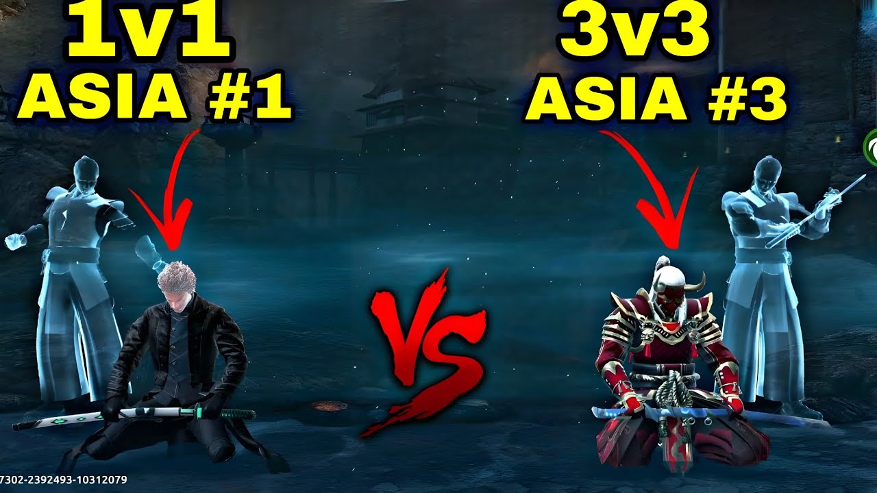 Facing Top Leaderboard Player in 3v3 🔥 | Shadow Fight 4 Arena #shadowfight4