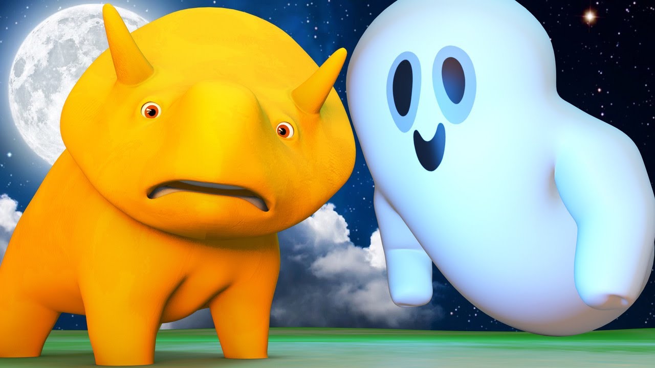 Lerne mit Dino - Halloween Spezial Folge - Halloween Gespenster - Lehrreiche Cartoons f&uuml;r Kinder  🚚