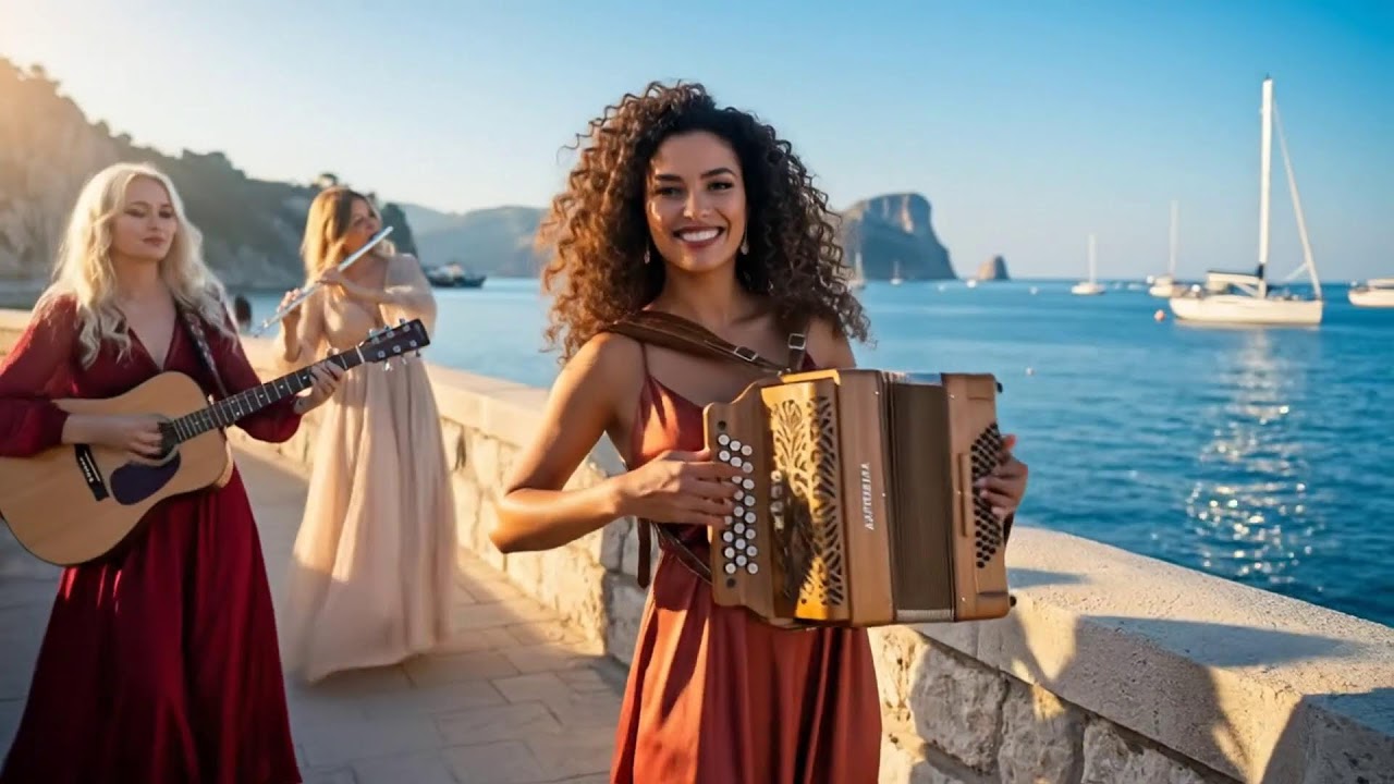 Riverside Elegance at Dusk | Cinematic Flamenco Guitar, Sax, Accordion & Flute