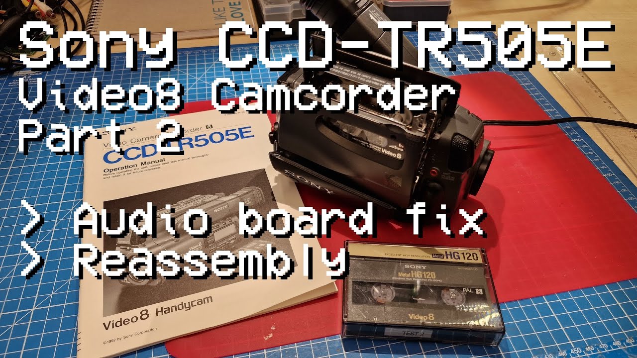 TINY COLOR LCD! Sony CCD-TR505E repair part 2