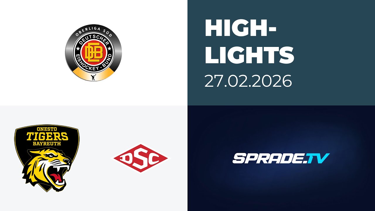 27.02.2026 - Highlights - onesto Tigers Bayreuth vs. Deggendorfer SC