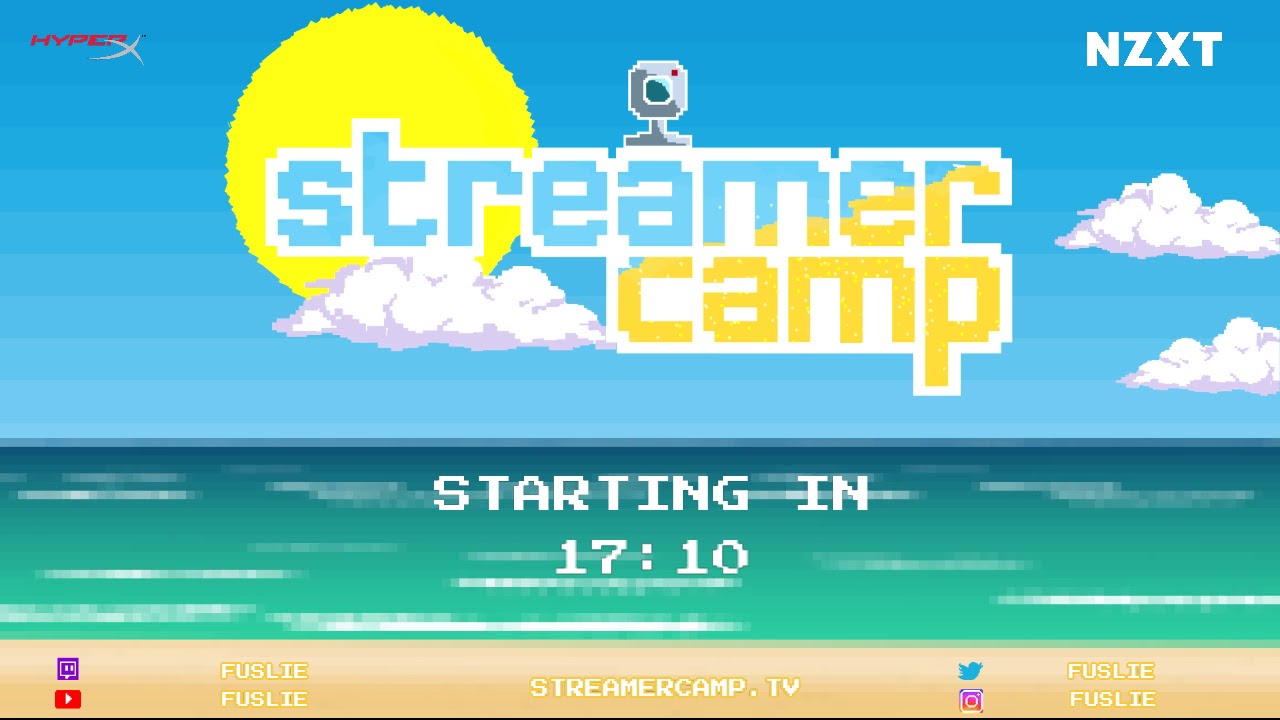 [Archived VoD] 06/09/19 | Fuslie | Streamer Camp Day 4 of 4 | Maid Cafe