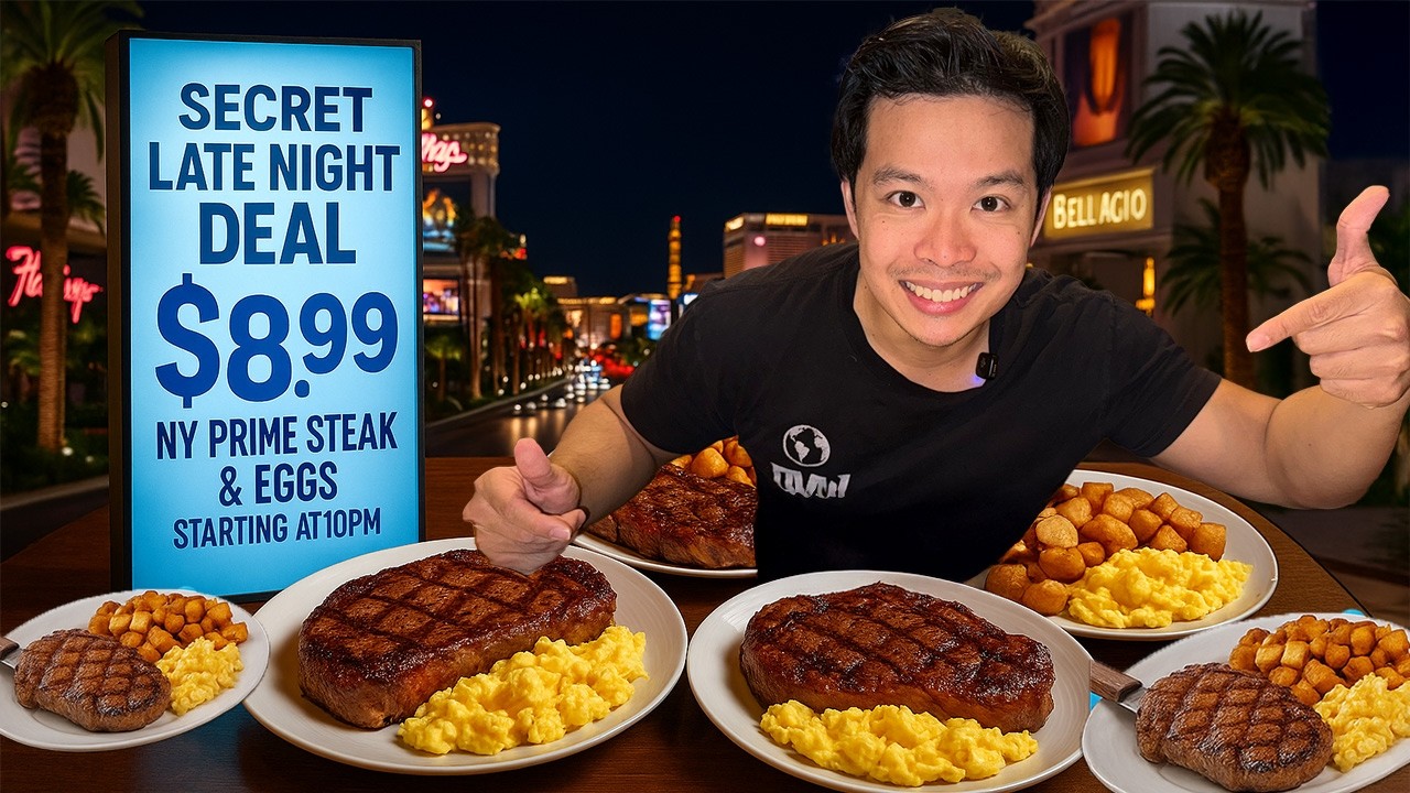 NEW $8.99 Steak & Eggs Special in Las Vegas 2025! (Hidden Gem)