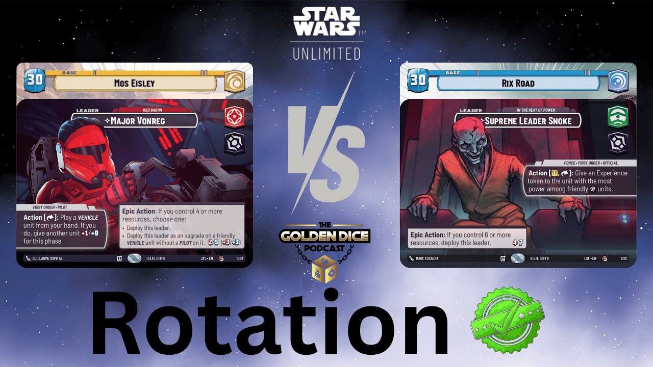 Major Vonreg Cunning vs Supreme Leader Snoke Vigilance | Rotation Gameplay