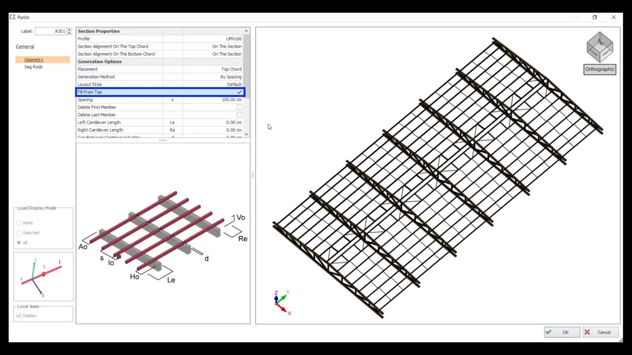 How to Insert and Manage Purlins with ProtaStructure 2022