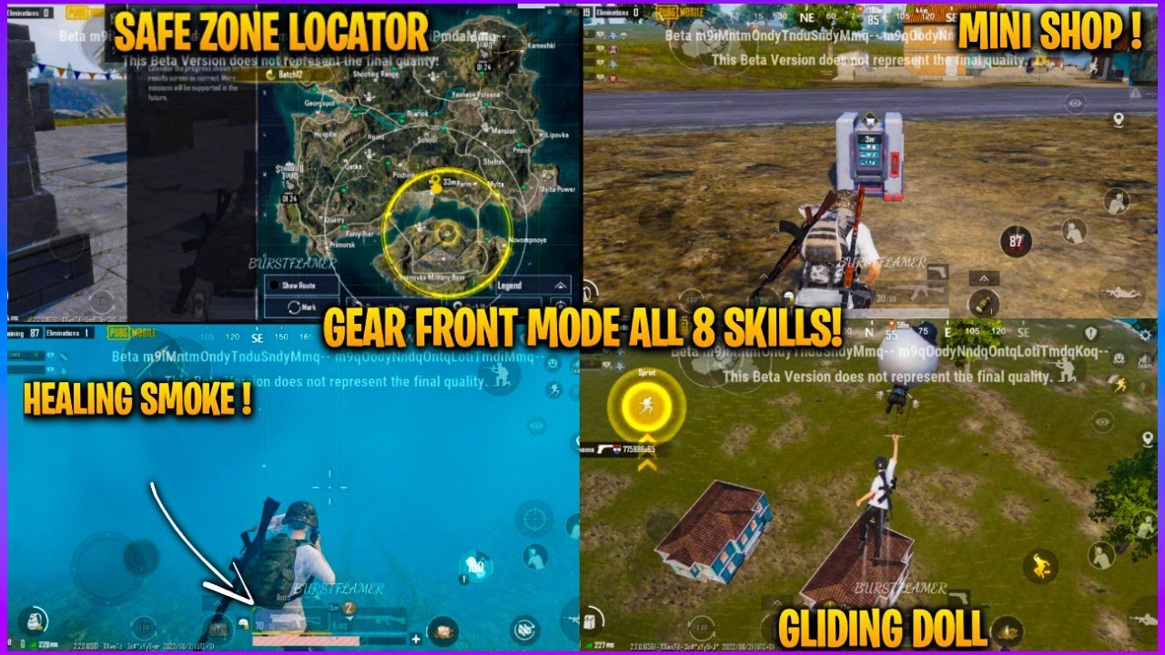 Gear Front Mode All 8 Skills | 2.2 Update Halloween Night Mode Powers In Bgmi/PubgM Explain