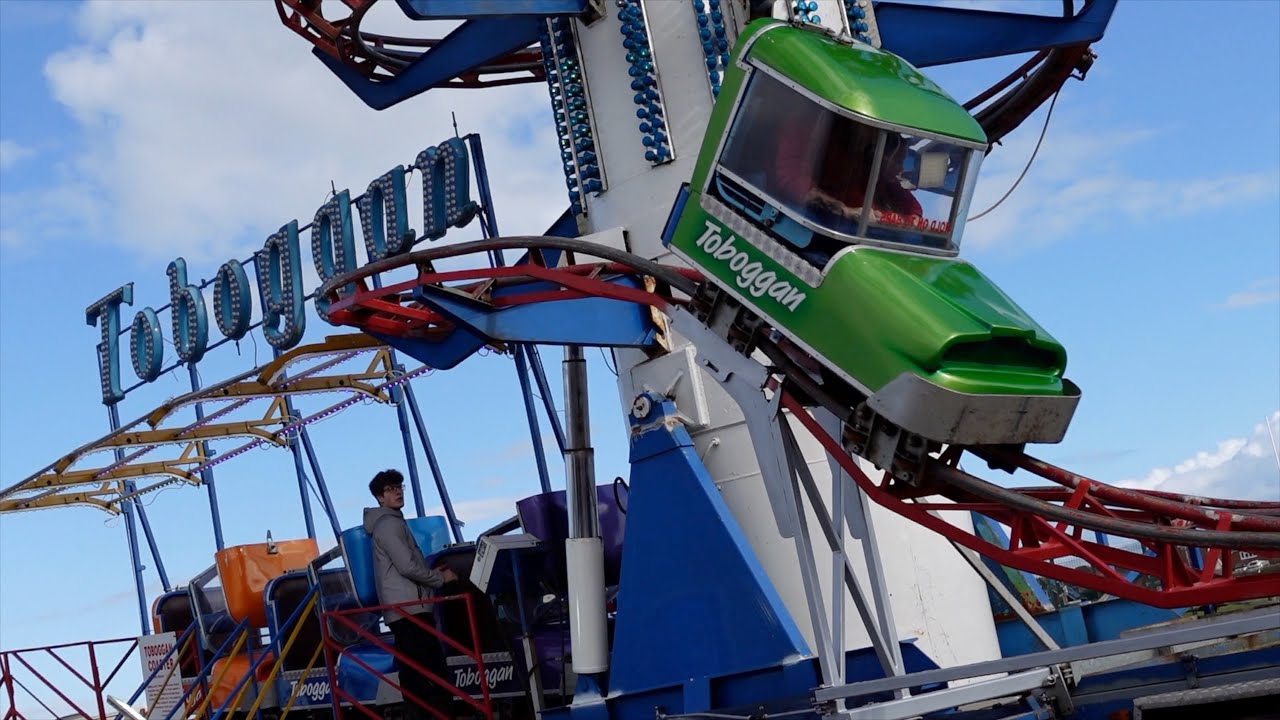 Unique Rides! UK's Only Toboggan Roller Coaster - Fawley Fun Fair Vlog 2023, Charles Cole's Vlog.