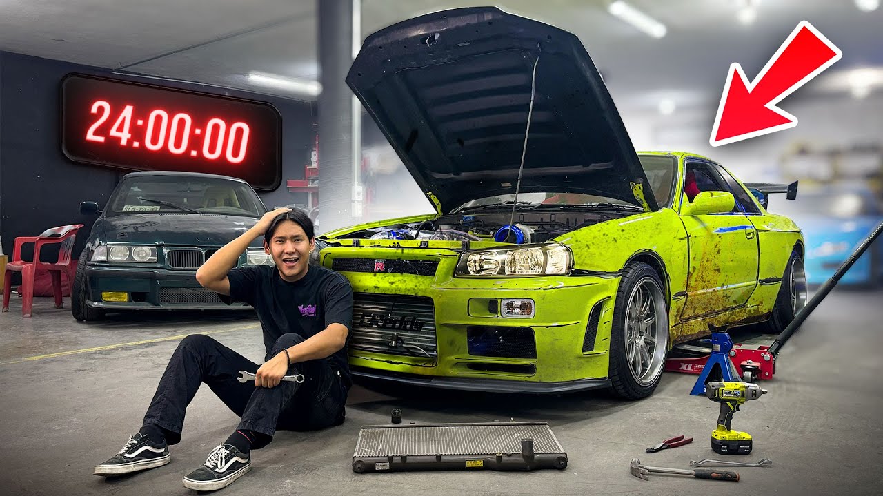 Modificando un Skyline en 24 HORAS (Puede ser tuyo) | Kenyi Nakamura