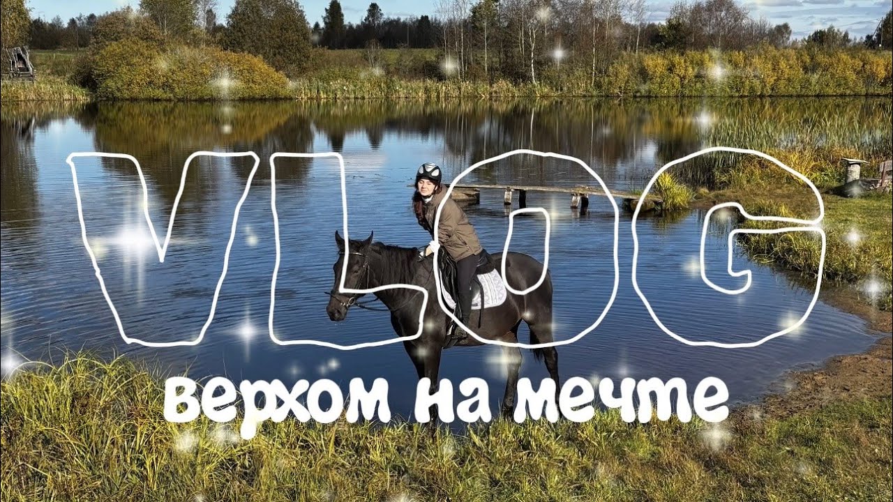 VLOG: по коням! + золотая осень с собакой и подругами
