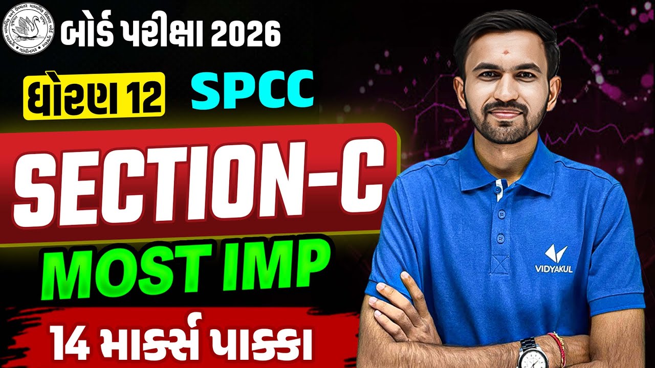 Std 12 SPCC Section-C 📝| Board Exam Top Most IMP Questions ✔️| Score Full Marks💯