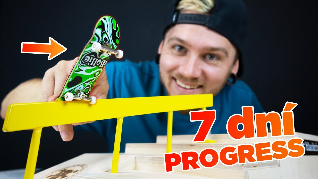 7 DNÍ vs FINGERBOARD - Dokážem spraviť Kickflip?