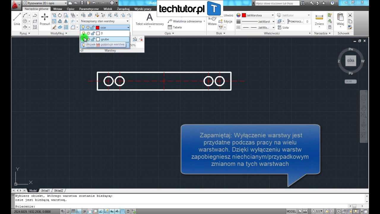 Kurs AutoCAD - WARSTWY w praktyce cz.1