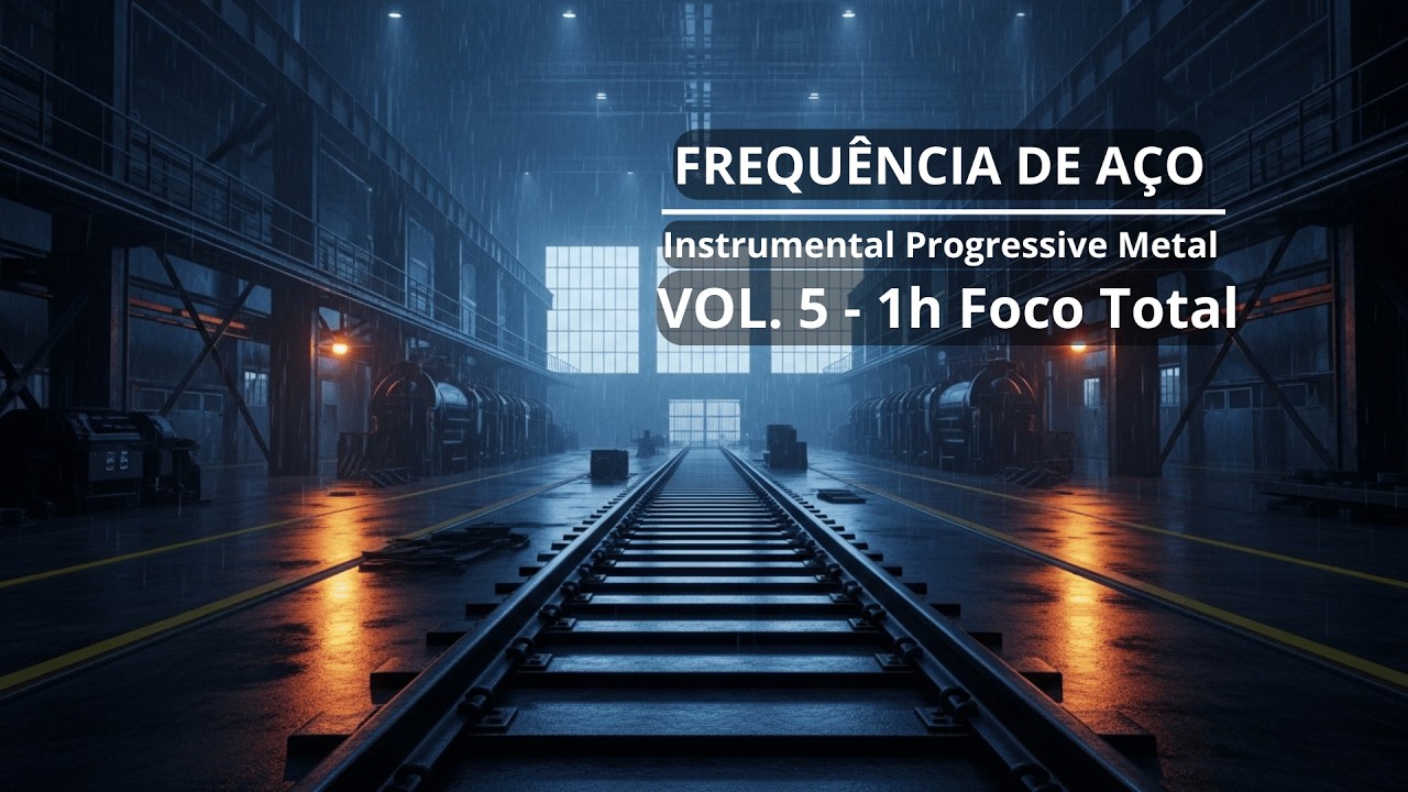 COMBO PROGRESSIVO VOL. 5 – Trilho de Titânio | 1 Hora de Metal Instrumental para Deep Work ⚙️🔥