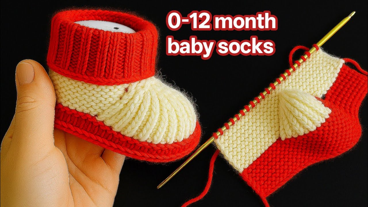 बेबी सॉक्स बनाने का आसान तरीका | Easy Woolen Baby Socks Knitting