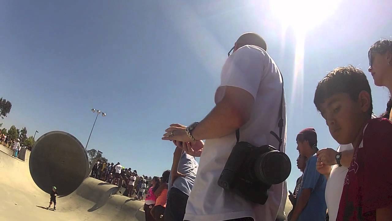 jaws tries to drop in on vert wall at lake cunningham skatepark