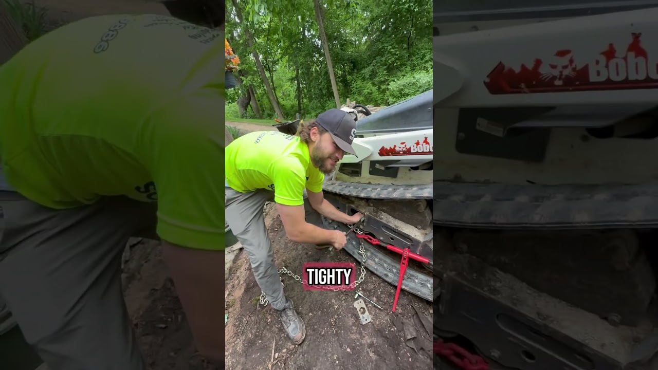 How I got a slipped track back on an mt100! #bluecollar #miniloader