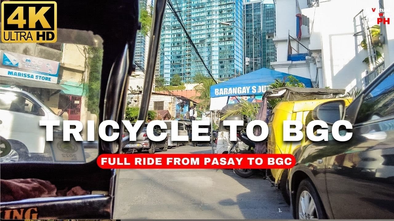 [4K] SECRET TRICYCLE RIDE to BGC | How to go to BGC, Taguig | Commuting in the Philippines