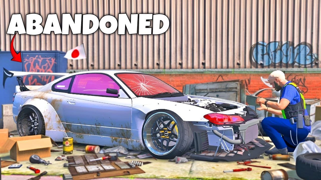 Restoring the NEED FOR SPEED UNBOUND Nissan S15 CUSTOM in GTA V! (Abandoned to JDM Beast)