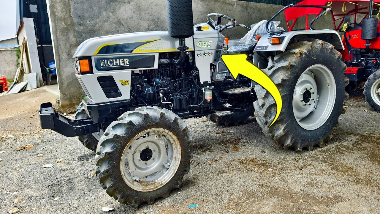 Eicher 485 4WD 3 लीटर डीजल में चलेगा 1 घंटा | 49HP Best Mileage 4 Wheel Tractor | Eicher 485 4WD