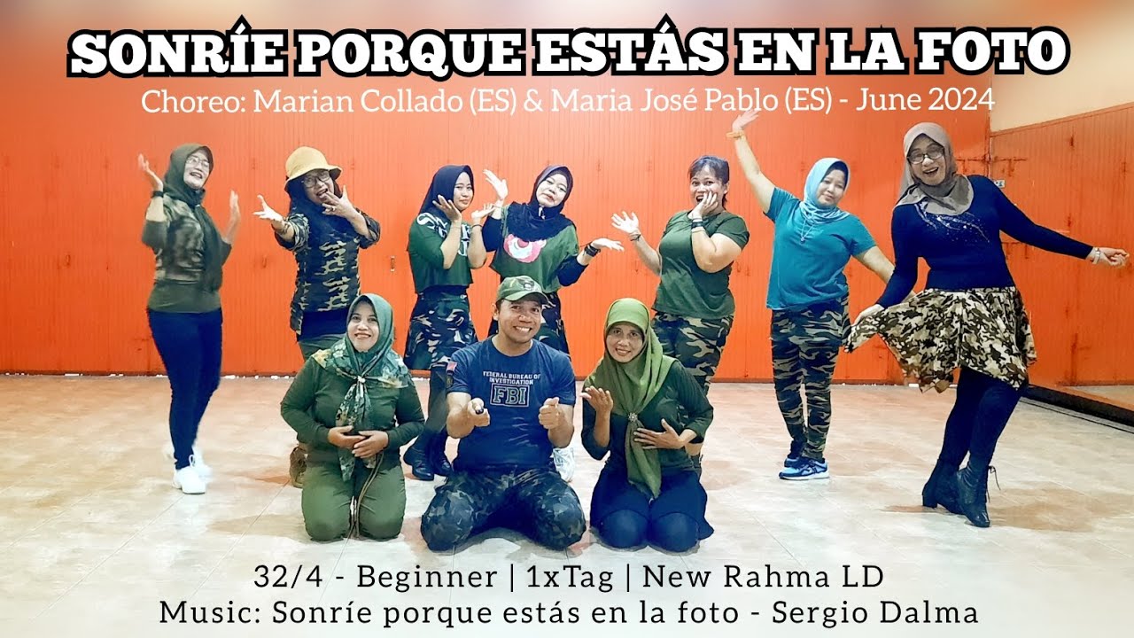 Sonríe Porque Estás en La Foto Line Dance | Beginner | @MICHAEL011375 (ES) & @mariajosepabloCapa