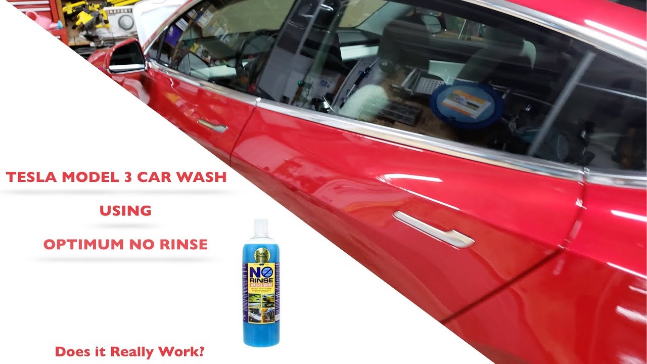 Tesla Car Wash w/Optimum No Rinse