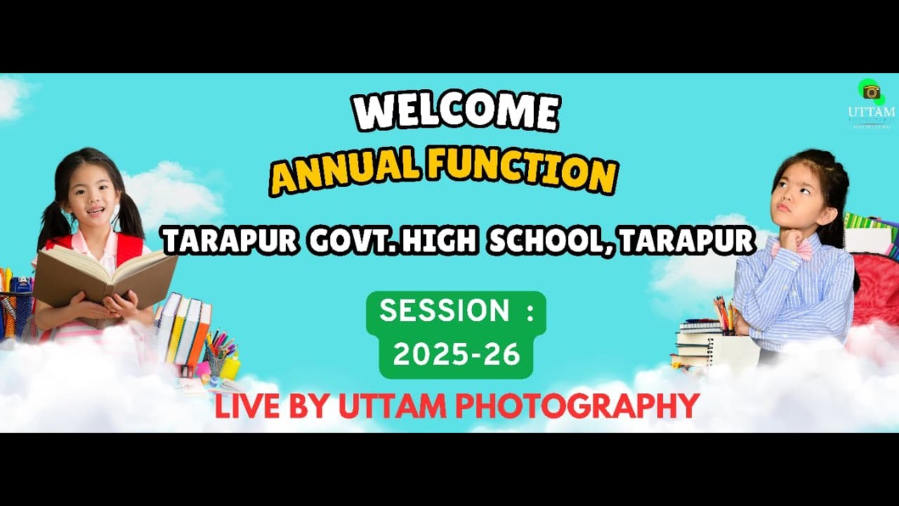 Annual function tarapur govt.high school, tarapur session : 2025-26 :: Live Streaming by Bk Studio