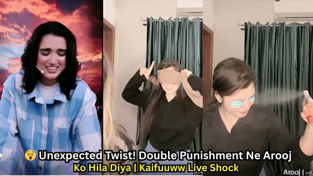😵 Unexpected Twist! Double Punishment Ne Arooj Ko Hila Diya | Kaifuuww Live Shock