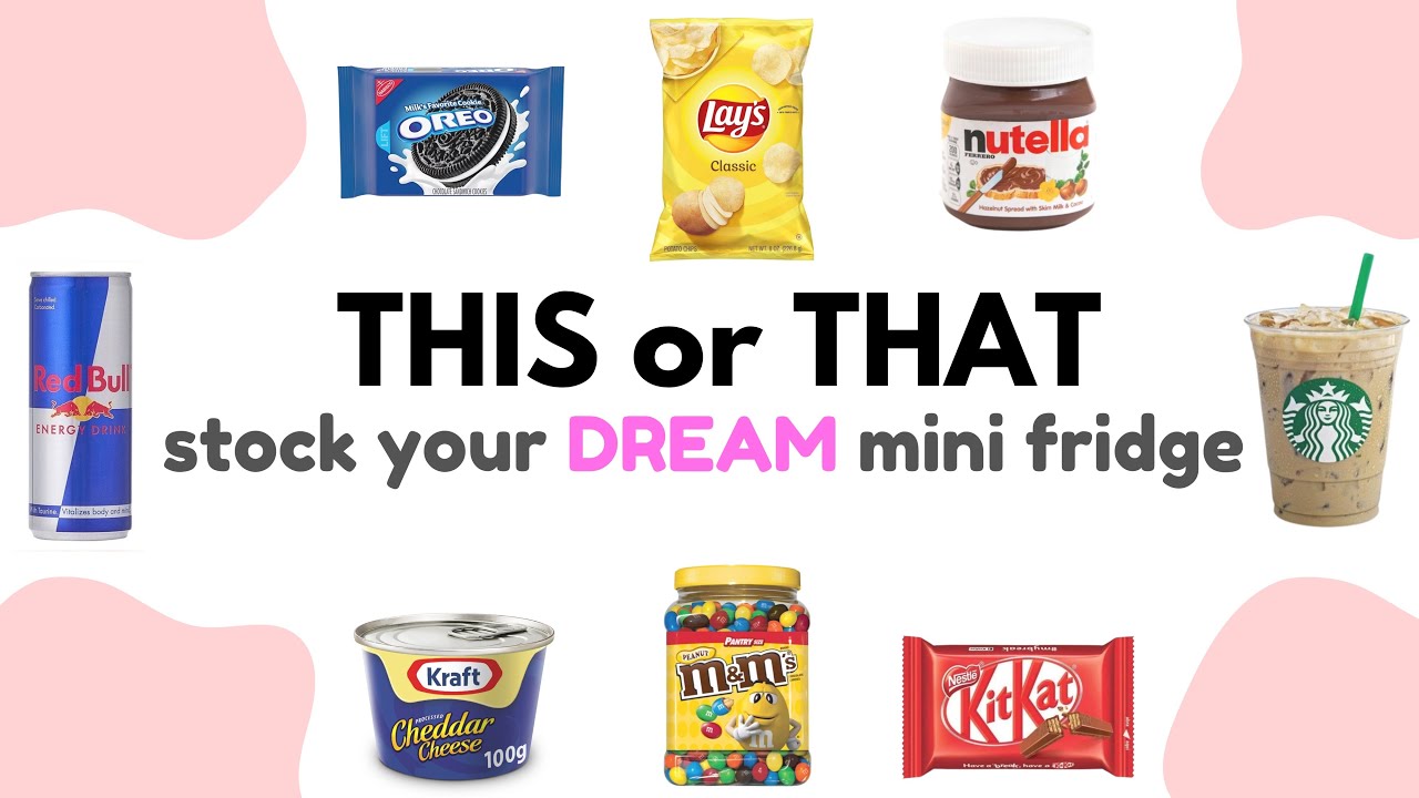 Stock Your DREAM Mini Fridge 🧃🍫✨ | THIS or THAT Challenge