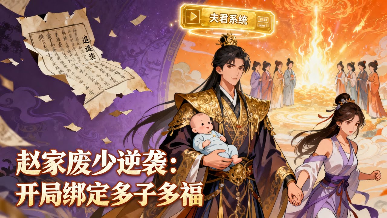 《趙家廢少逆襲：開局綁定多子多福》穿越成沒落帝族少族長，天賦廢柴還遭退婚？幸好覺醒夫君系統，老婆修煉我躺平，兒女成羣直接躺贏成神帝！#历史#玄幻#小说