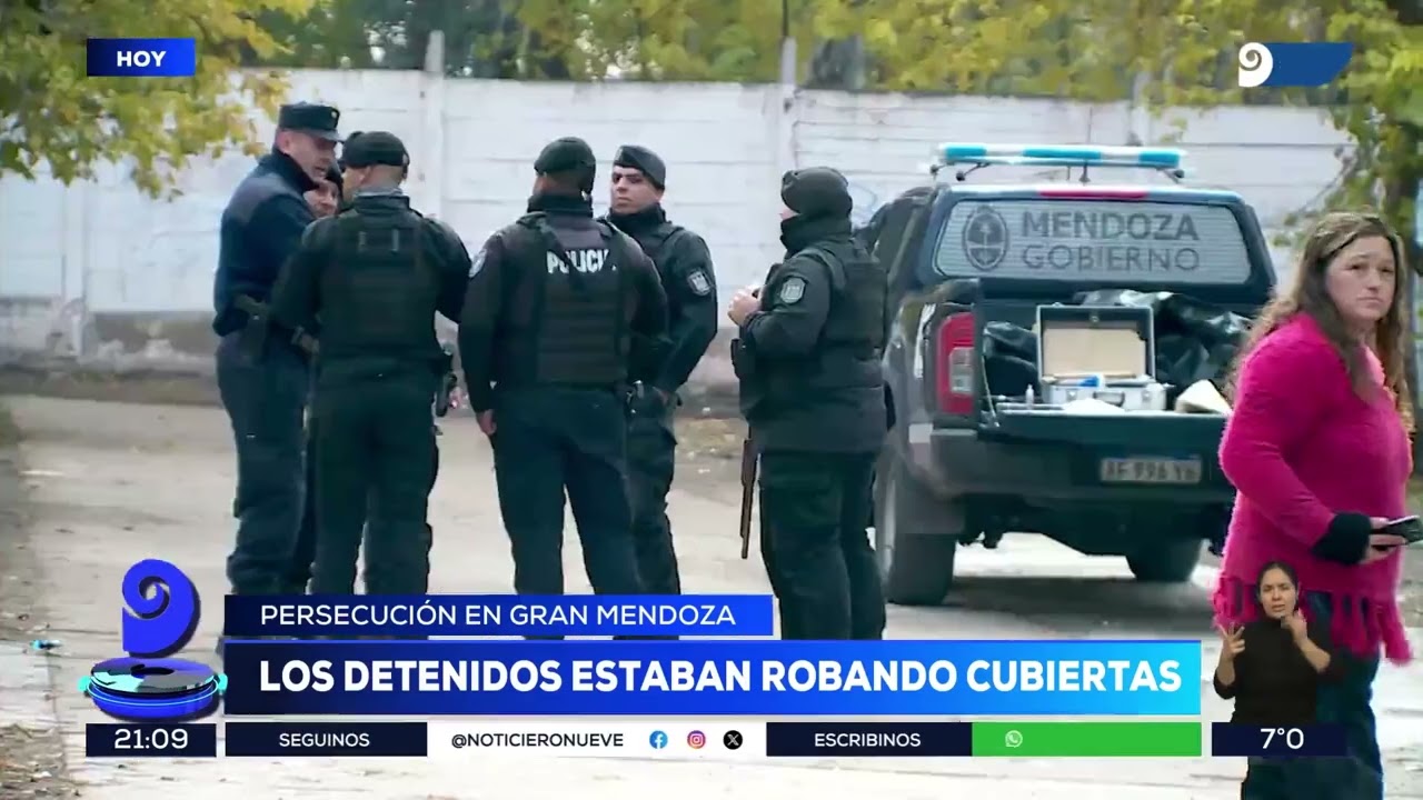 Mendoza: robaruedas perseguidos y detenidos