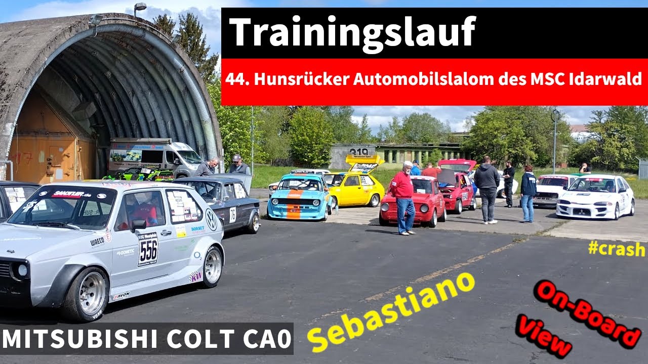 [Sebastiano] Abflug bis fast ins Gebüsch  - Hunsrücker Automobilslalom - Trainingslauf