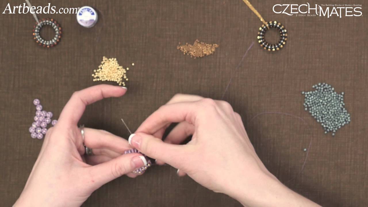 Artbeads Quick Tutorial - Beading Techniques for CzechMates QuadraLentil Beads with Nichole Starman