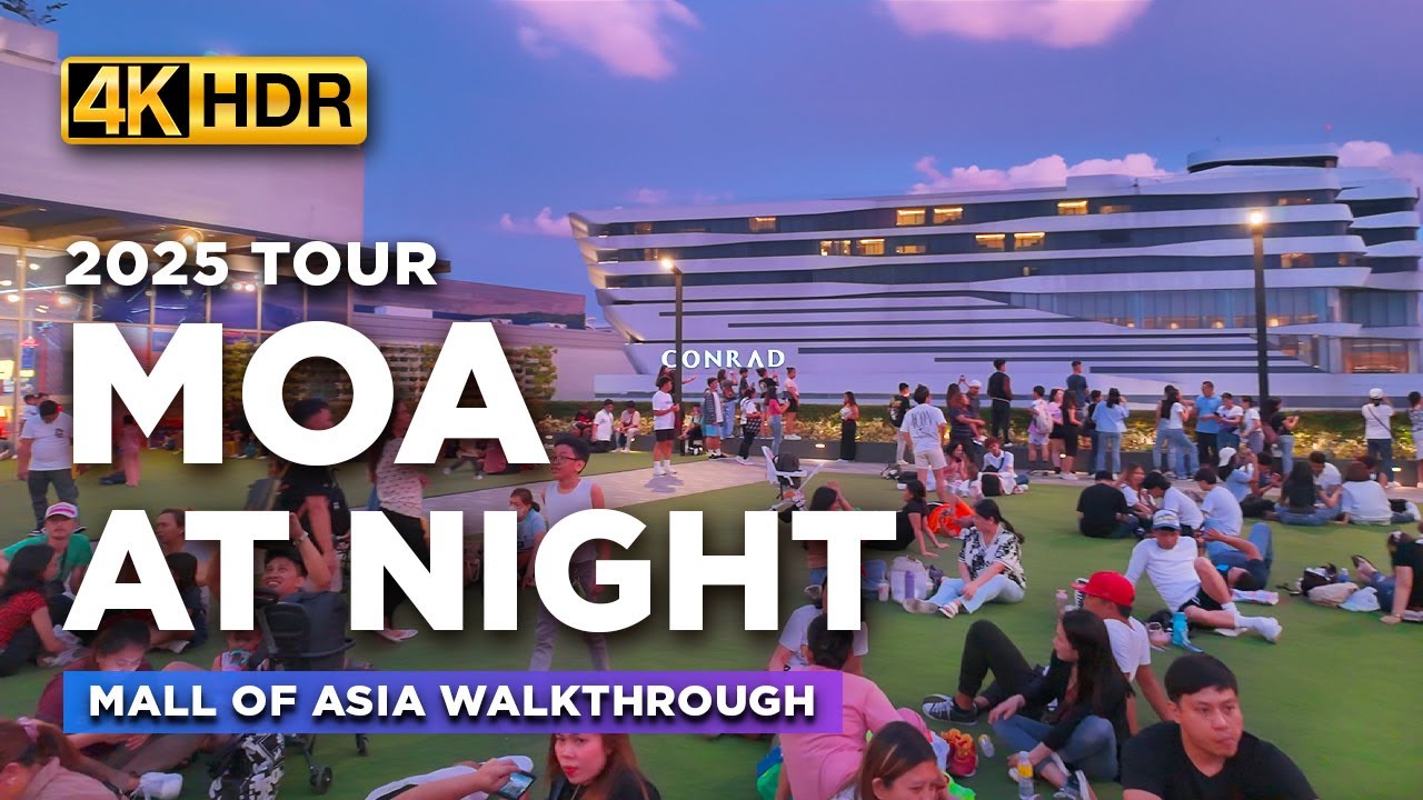 Most Popular Mall in the Philippines? | MALL OF ASIA at Night with Lively Weekend Crowds!