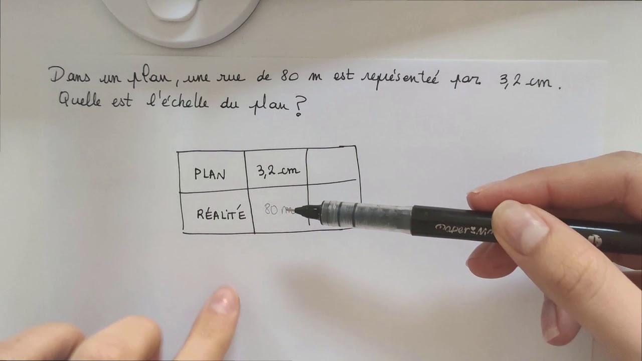 5ème - Déterminer une échelle
