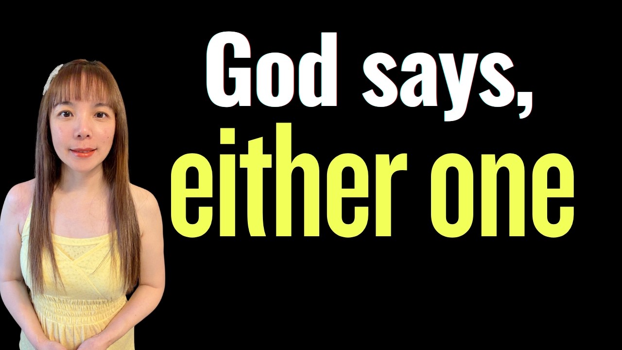 God says, EITHER ONE~~.   #propheticword #wordofgod #dailyprophetic