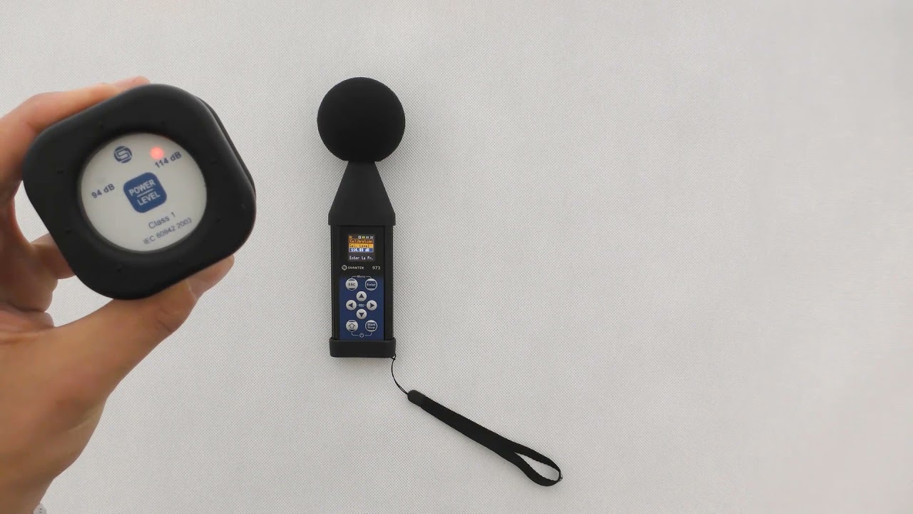 How to calibrate the SV973 Sound Level Meter before and after a noise measurements - SVANTEK