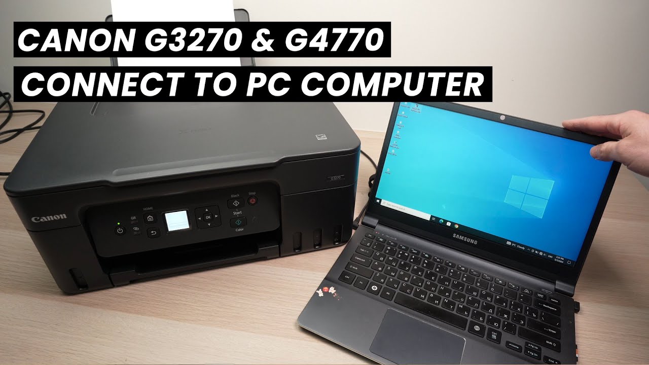 Как настроить принтер Canon PIXMA MegaTank G3270 и G4770 на ПК