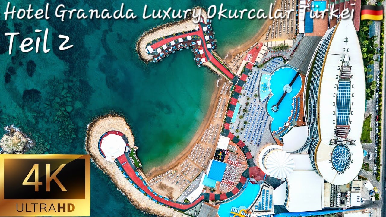 Hotel Granada Luxury Okurcalar Türkei Deutsch 🇩🇪 (TEIL 2) Pool / Strand / Rutschen Türkiye 