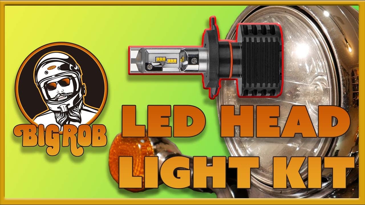 Motorcyle LED Head Light Globe - Side by Side - Kawasaki Vulcan - Nomad