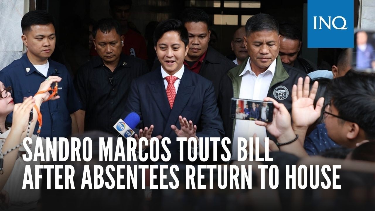 Effective pala: Sandro Marcos touts bill after absentees return to House