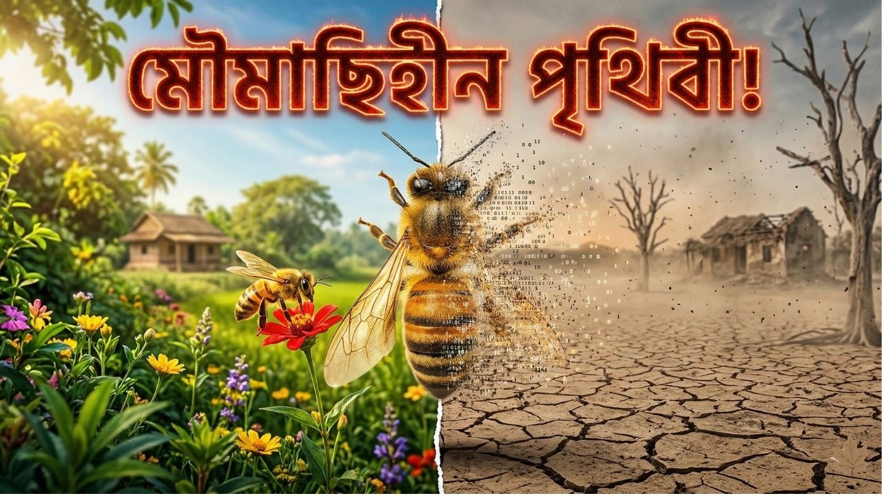 মৌমাছি না থাকলে মানুষ বাঁচবে মাত্র ৪ বছর! ছোট্ট একটি পতঙ্গের বিদায় এবং আমাদের শেষ সময়।