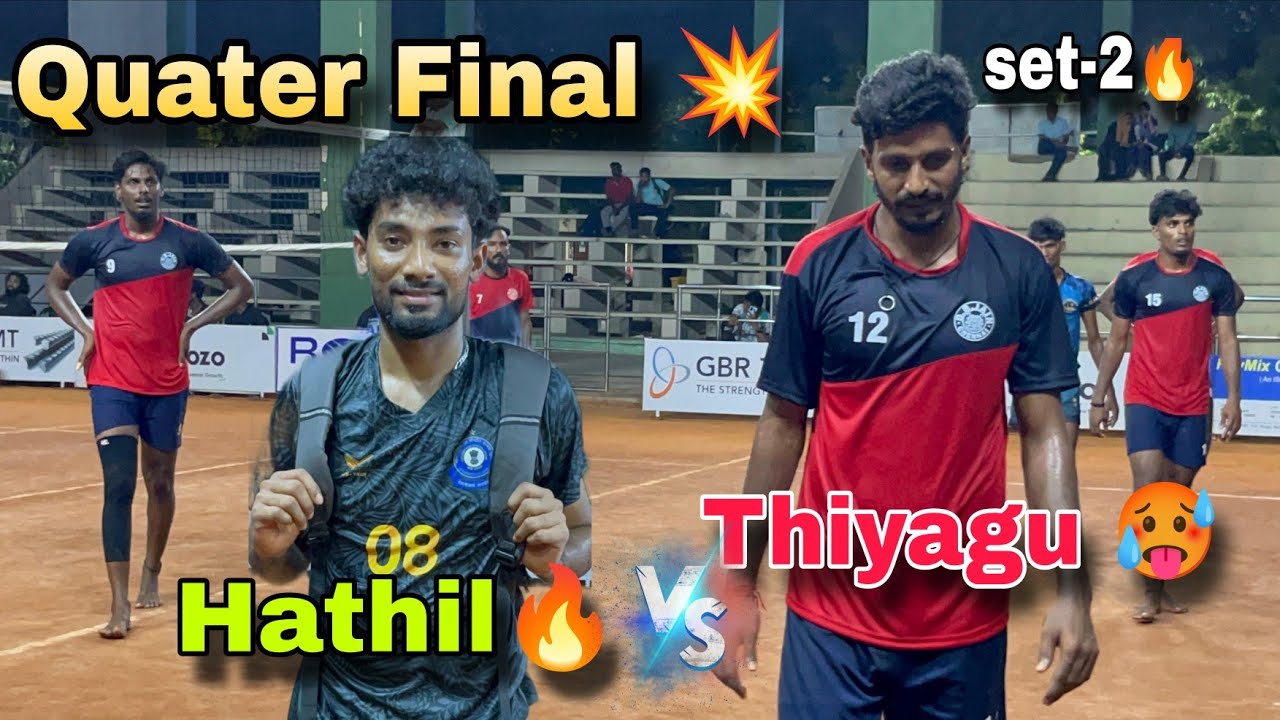 New Chennai*B*Division 💥Quater Final Match 🔥| Danger Boy's 🥵 vs GST 💥Hathil entry🤯| Mr Love volley🏐