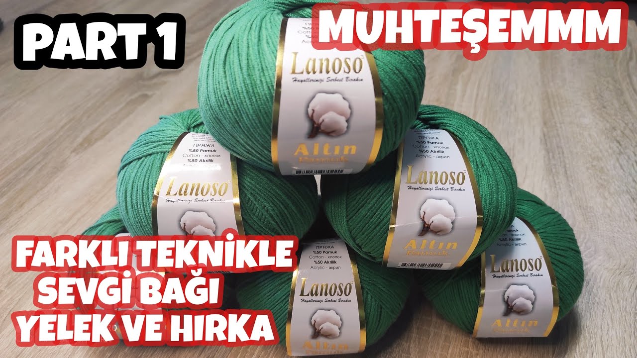 💥 BENİM TASARIMIM ⭐ FARKLI TEKNİKLE SEVGİ BAĞI YELEK VE HIRKA 1.Bölüm☑️İLK SİZ ÖRÜN ❤️@orguhocam