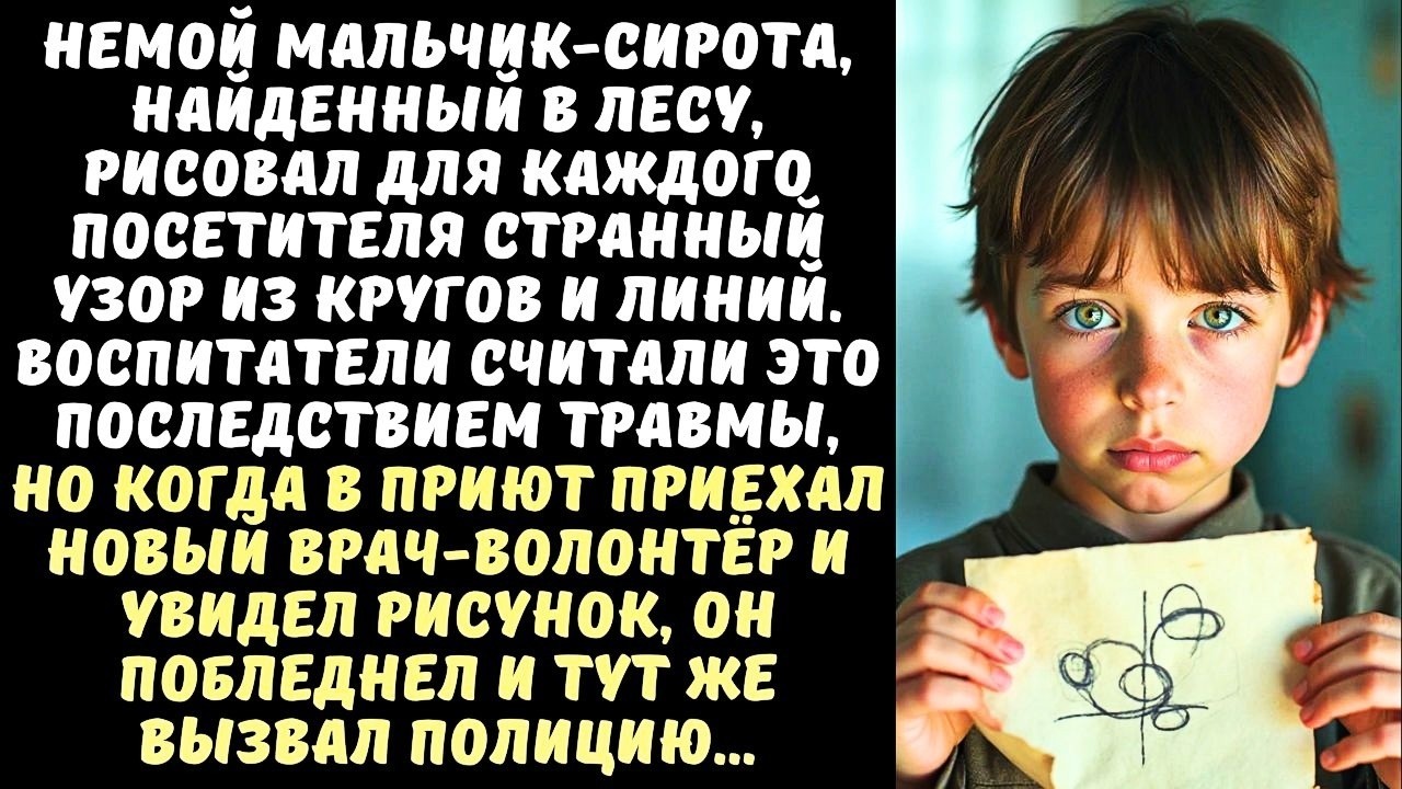 НЕМОЙ сирота дарил всем один и тот же РИСУНОК… но когда его увидел новый ВРАЧ…