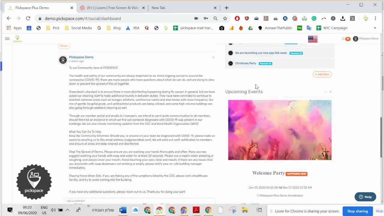 Pickspace Plus Demo   Coworking Space, Real Estate & Property management Software