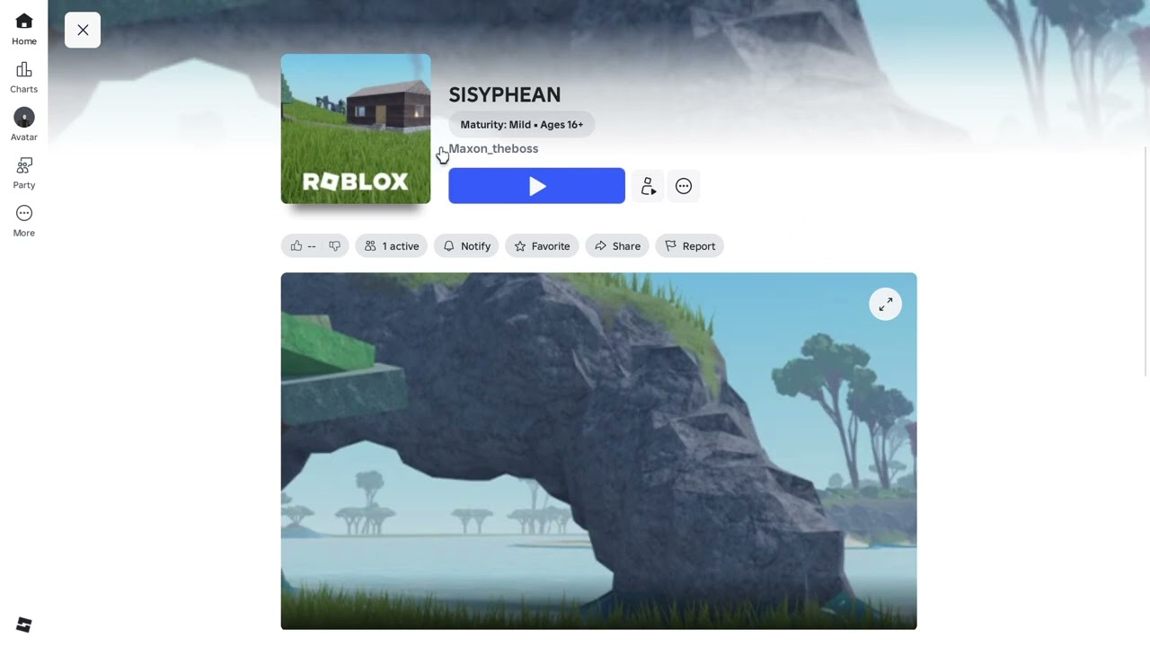 MY NEW GAME RELEASE!sisyphean #roblox #robloxgamedesign #artist #play #game #blowthisaccountup #help